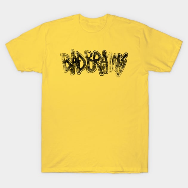 Bad Brains (black) - distressed T-Shirt by Joada